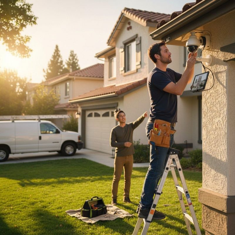 Surveillance Camera Installation detail